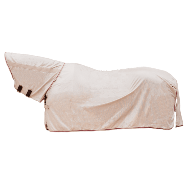 Coperta antimosche Comfort Classic con copricollo e pancia Kentucky Beige / bordeaux