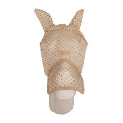 Maschera anti-mosche con cuore con orecchie e naso Kentucky Beige a quadri