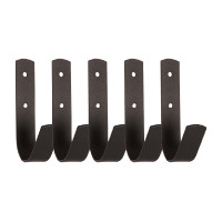 Porta briglie da 5 nero opaco Grooming Deluxe Nero