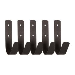 Porta briglie da 5 nero opaco Grooming Deluxe Nero