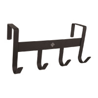 Appendibriglia in metallo opaco con 4 ganci Grooming Deluxe Nero