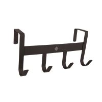 Appendibriglia in metallo opaco con 4 ganci Grooming Deluxe Nero