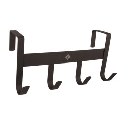 Appendibriglia in metallo opaco con 4 ganci Grooming Deluxe Nero