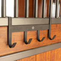 Appendibriglia in metallo opaco con 4 ganci Grooming Deluxe Nero