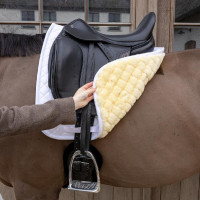 Sottosella in montone Skin Friendly Diamond Dressage Kentucky Bianco