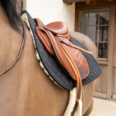 Sottosella in montone Skin Friendly Diamond Jumping Kentucky Nero