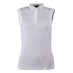 Polo da donna senza maniche Catherine HKM Bianco