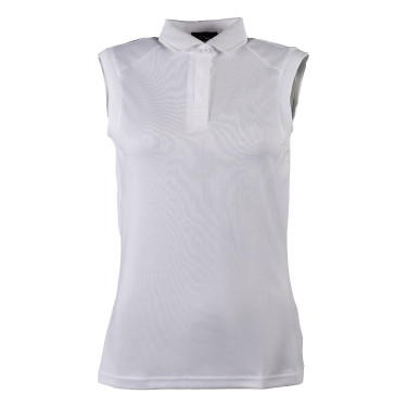 Polo da donna senza maniche Catherine HKM Bianco
