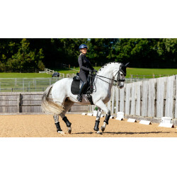 LeMieux Suede Dressage Square Reflective Nero
