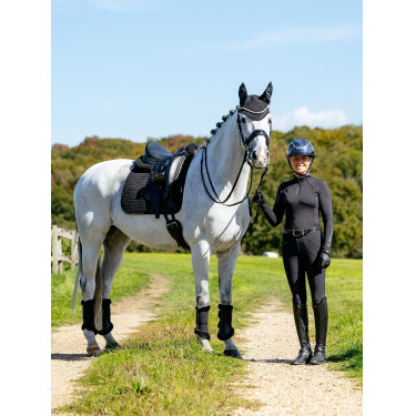 LeMieux Suede Dressage Square Reflective Nero