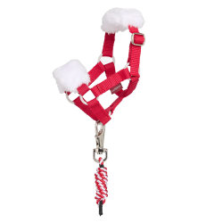 Lunga e cavezza Toy Pony LeMieux di Natale Rosso