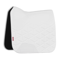 Sottosella da dressage LeMieux ProForm sagomato Bianco