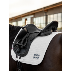 Sottosella Square Dressage LeMieux Competition in cotone Bianco