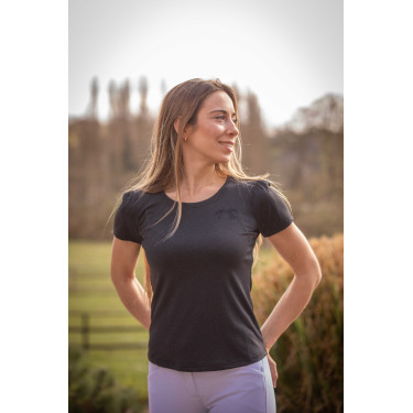 T-shirt Pénélope Techty a maniche corte Grigio