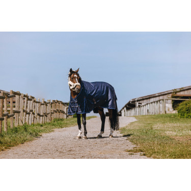 Coperta Equithème Classic 1200D High neck Marina Blu marino