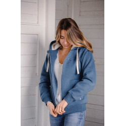 Felpa Pénélope Tressy Denim Blu