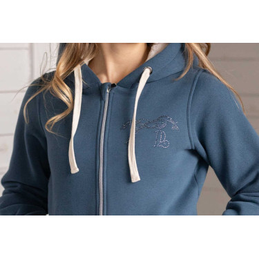 Felpa Pénélope Tressy Denim Blu