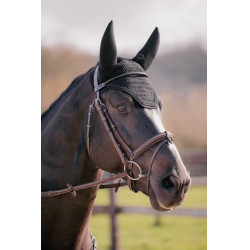 Cuffia per cavalli Pénélope Soundless Strass Nero