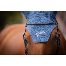 Cuffia per cavalli Pénélope Cotone Blu laguna
