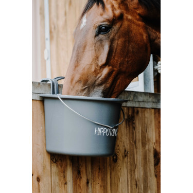 Mangiatoia Hippotonic con ganci e manico Grigio scuro Mangiatoia Hippotonic con ganci e manico Grigio scuro