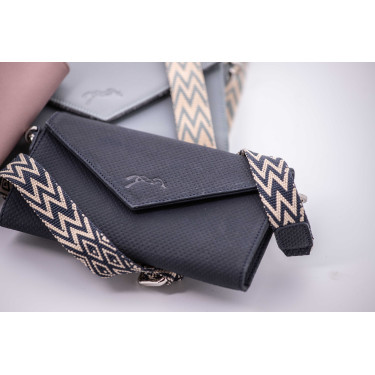 Pochette Pénélope New phone pocket traforata Marina Blu marino