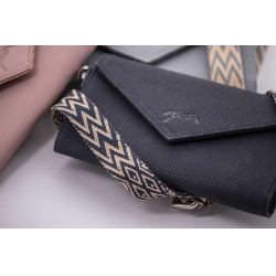 Pochette Pénélope New phone pocket traforata Marina Blu marino