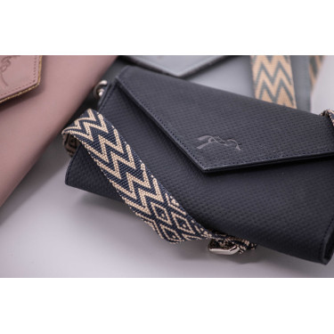 Pochette Pénélope New phone pocket traforata Marina Blu marino