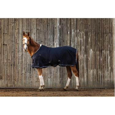 Camicia Equithème Micro mesh Blu navy