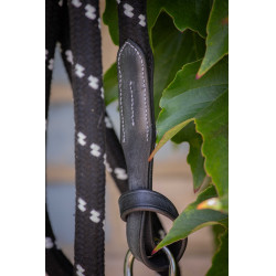 Lunga Penelope Corda e cuoio Nero