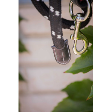 Lunga Penelope Corda e cuoio Nero