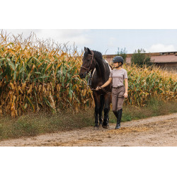 T-shirt Equithème Marion Talpa Marrone