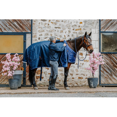 Onderdeken Equithème Classic Blu navy