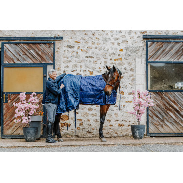 Onderdeken Equithème Classic Blu navy