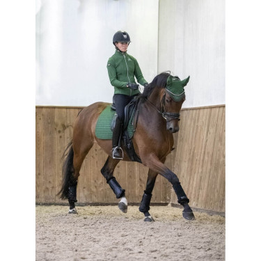 Tappetino LeMieux Suede Dressage Square Verde cacciatore