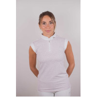 Polo da concorso Pénélope Siviglia Bianco / logo rosa