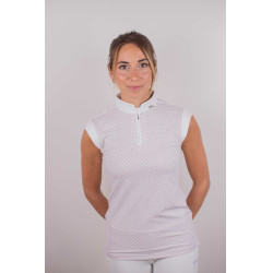 Polo da concorso Pénélope Siviglia Bianco / logo rosa