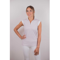 Polo da concorso Pénélope Siviglia Bianco / logo rosa