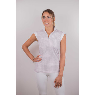 Polo da concorso Pénélope Siviglia Bianco / logo rosa