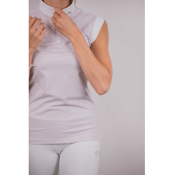 Polo da concorso Pénélope Siviglia Bianco / logo rosa