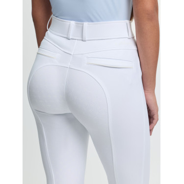 Pantaloni LeMieux fondo in silicone Izzy Young Rider Bianco Pantaloni LeMieux fondo in silicone Izzy Young Rider Bianco