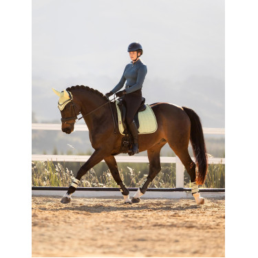 LeMieux Suede Dressage Square Reflective Distintivo Verde LeMieux Suede Dressage Square Reflective Distintivo Verde