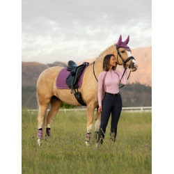 LeMieux Suede Dressage Square Reflective Malva Viola LeMieux Suede Dressage Square Reflective Malva Viola