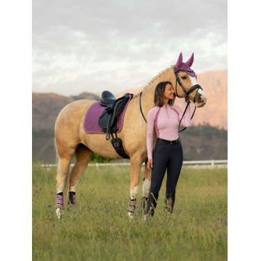 LeMieux Suede Dressage Square Reflective Malva Viola LeMieux Suede Dressage Square Reflective Malva Viola