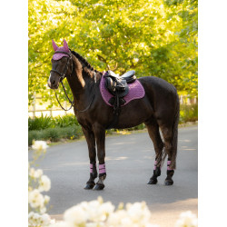 Tappetino LeMieux Reflective Suede Misto GP Square Malva Viola Tappetino LeMieux Reflective Suede Misto GP Square Malva Viola