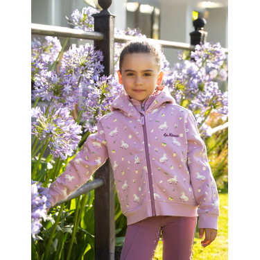 Felpa con cappuccio LeMieux Zip Through Mini Charlie Fondant Rosa