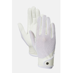 Guanti da equitazione Horze Ally in mesh Bianco brillante Guanti da equitazione Horze Ally in mesh Bianco brillante