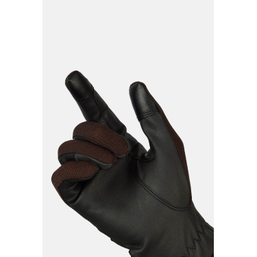 Guanti da equitazione Horze Ally in mesh Marrone caffè