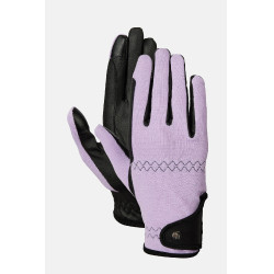 Guanti da equitazione Horze Young Rider Romy Ghiaccio di lavanda Rosa