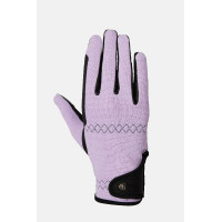 Guanti da equitazione Horze Young Rider Romy Ghiaccio di lavanda Rosa