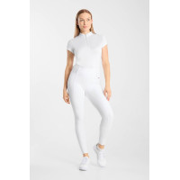 Leggings da equitazione B Vertigo Diana da donna con fondi integrali compressivi Bianco brillante